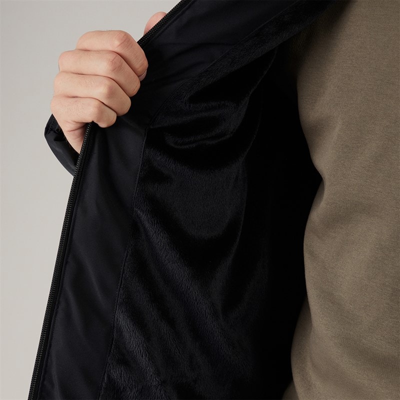Mens Rynor Padded Coat Black - Image 3