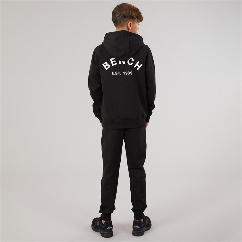 Boys Crugyll Hoodie And Joggers Tracksuit Black - Image 3