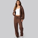 Womens Aelun Tracksuit Chocolate