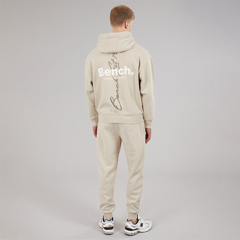 Mens Draley Oversized Graphic Tracksuit Stone Grey - Image 3