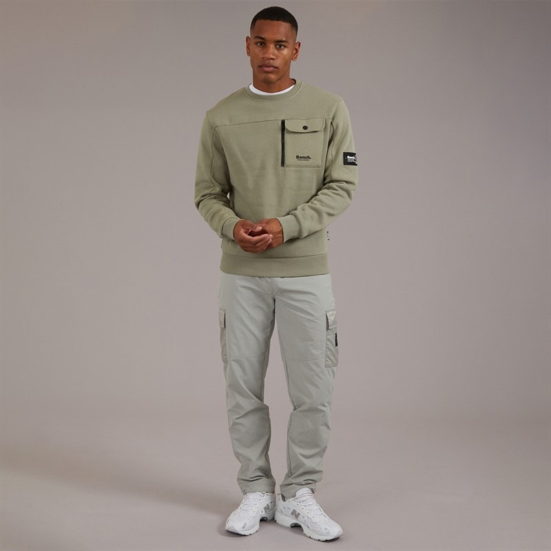 Mens Azarin Cargo Pants Circular Grey - Image 4