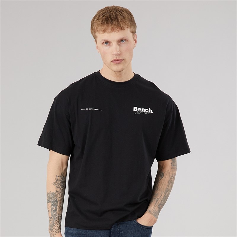 Mens Terlon Oversized T-Shirt Black - Image 2