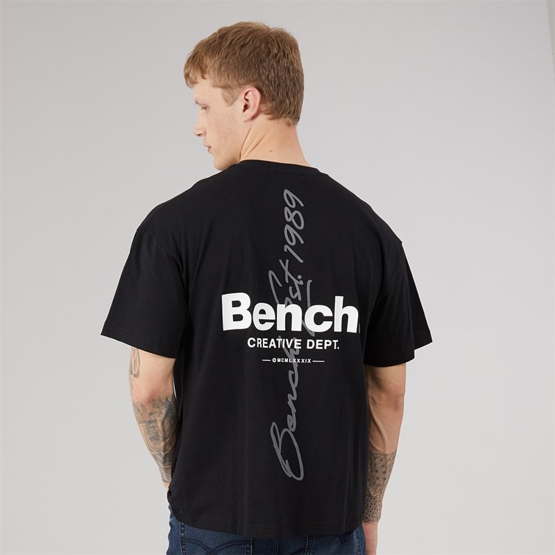 Mens Terlon Oversized T-Shirt Black - Image 3