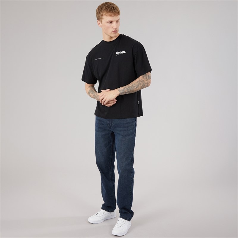 Mens Terlon Oversized T-Shirt Black - Image 4