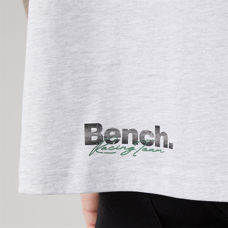 Mens Alvera Oversized T-Shirt Light Grey Marl - Image 3