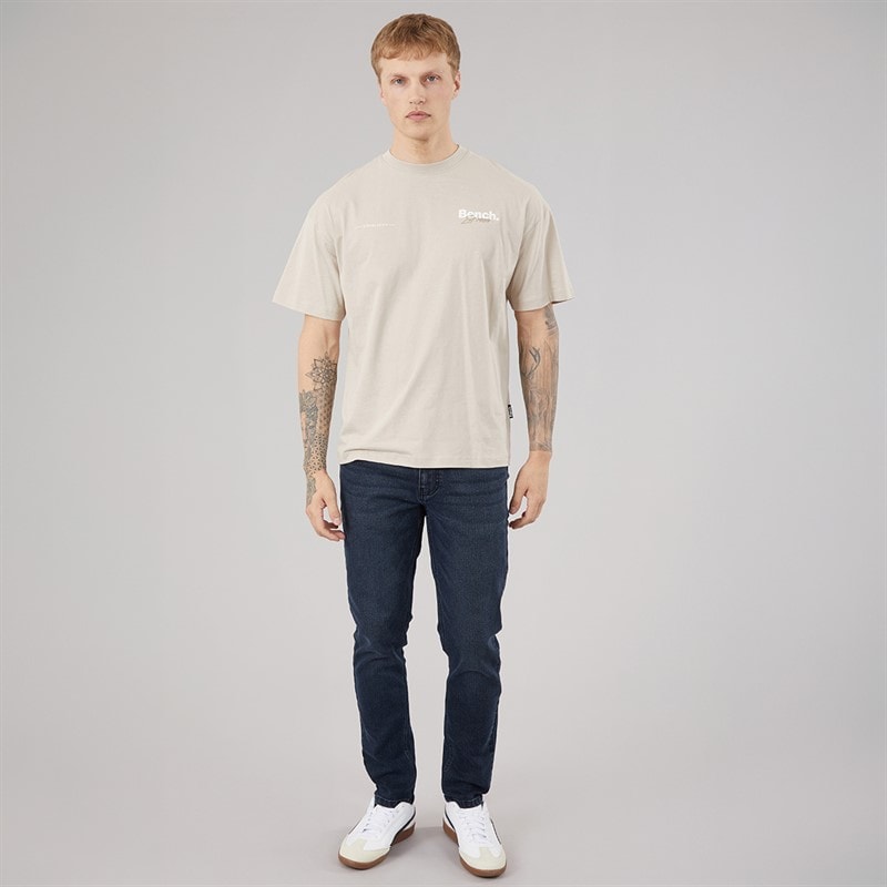 Mens Terlon Oversized T-Shirt Stone Grey - Image 4