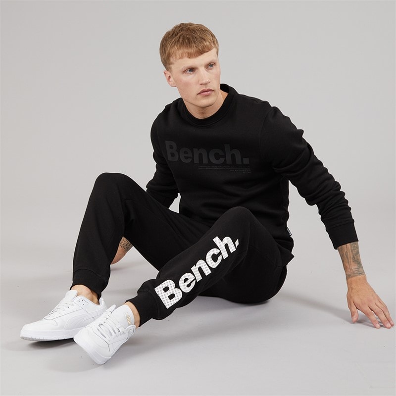 Mens Elado Sweatshirt Black - Image 4