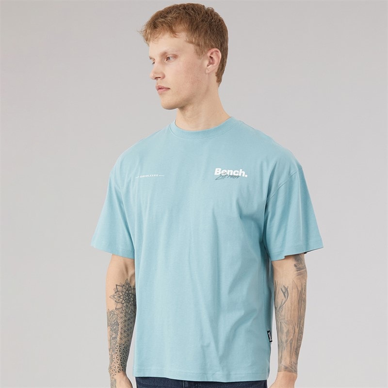 Mens Terlon Oversized T-Shirt Powder Blue - Image 2