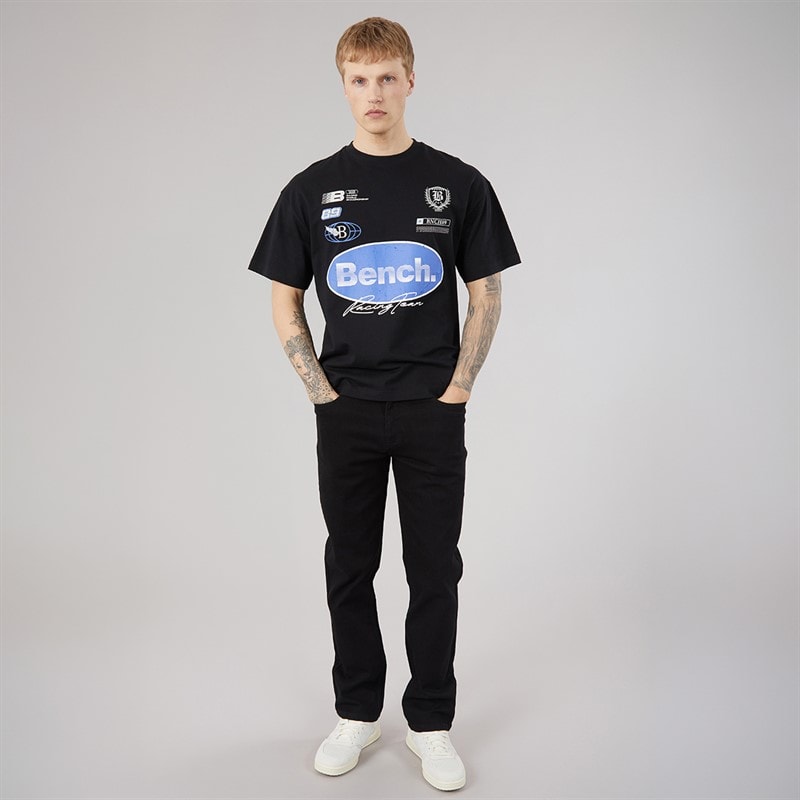 Mens Alvera Oversized T-Shirt Black - Image 4