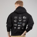 Mens Buxian Oversized Hoodie Black