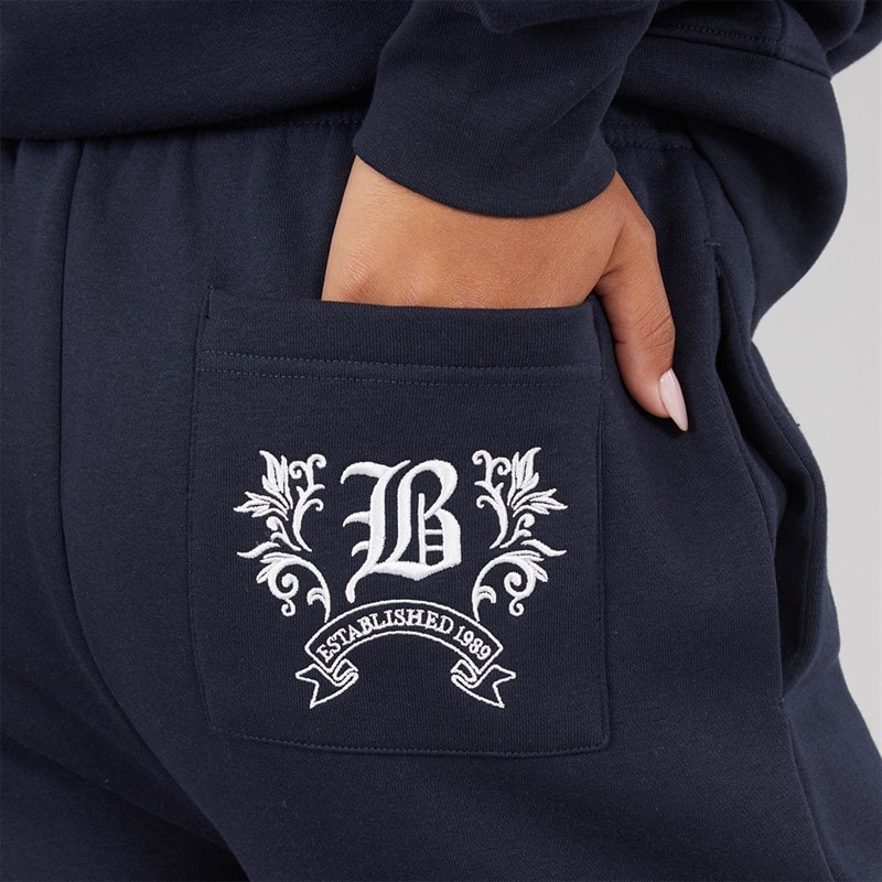 Womens Kyley Wide Leg Joggers Navy - Image 3