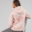 Womens Amba Hoodie With Boucle Graphic Light Dusky Pink