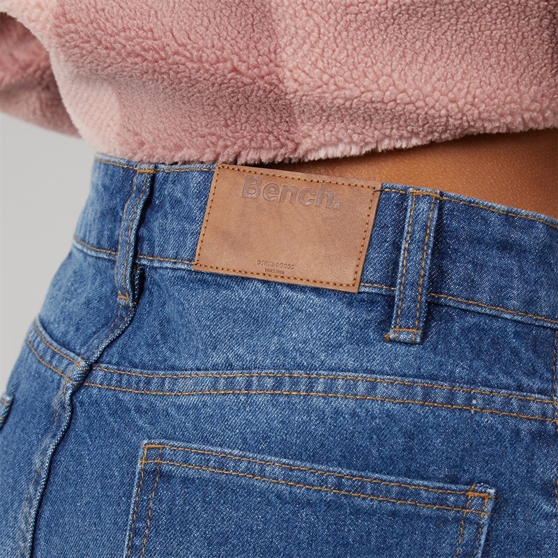 Womens Berri Barrel Leg Jeans Mid Blue - Image 3