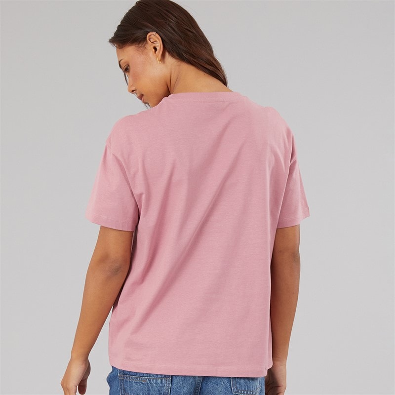 Womens Jana Boxy T-Shirt With Glitter Graphic Nostalgic Pink - Image 2