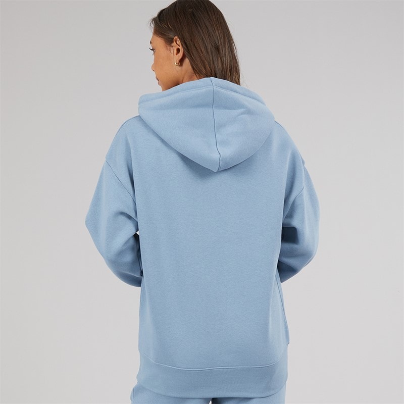 Womens Habbu Oversized Hoodie Steel Blue - Image 3
