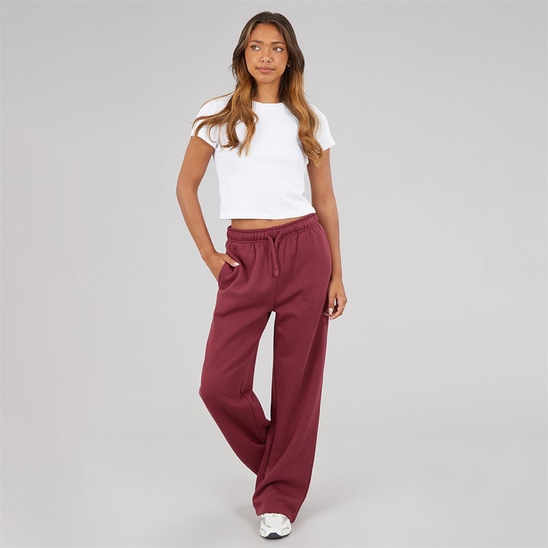 Womens Kyley Wide Leg Joggers Cordovan - Image 4