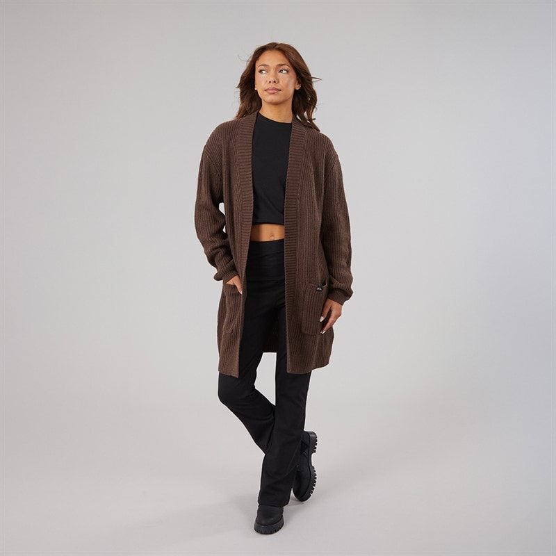 Womens Asteria Cardigan Coffee - Image 4