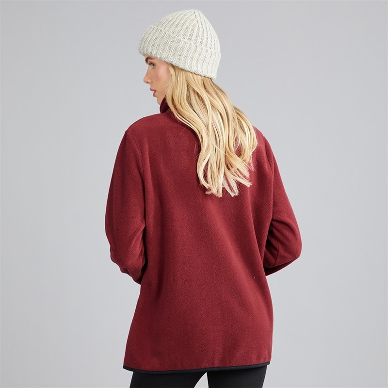 Womens Iren Zip Thru Fleece Cordovan - Image 2