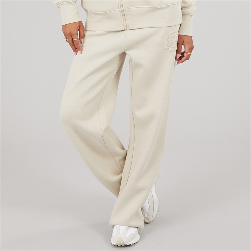 Womens Vella Wide Leg Joggers Stone Grey - Image 2