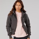 Womens Chessa Fit Zip Thru Hoodie Black