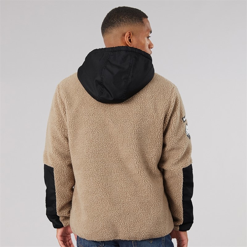 Mens Brecon Hooded Fleece Stone Grey Marl - Image 2