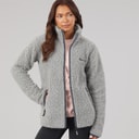Womens Edition Sherpa Fleece Jacket Grey
