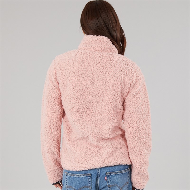 Womens Edition Sherpa Fleece Jacket Pink - Image 2