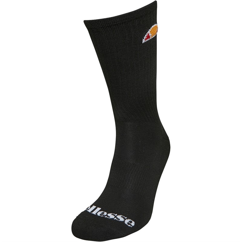 Three Pack Crew Socks Black - Image 2