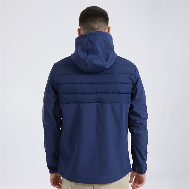Mens Angiolo Hybrid Half Zip Jacket Navy - Image 2