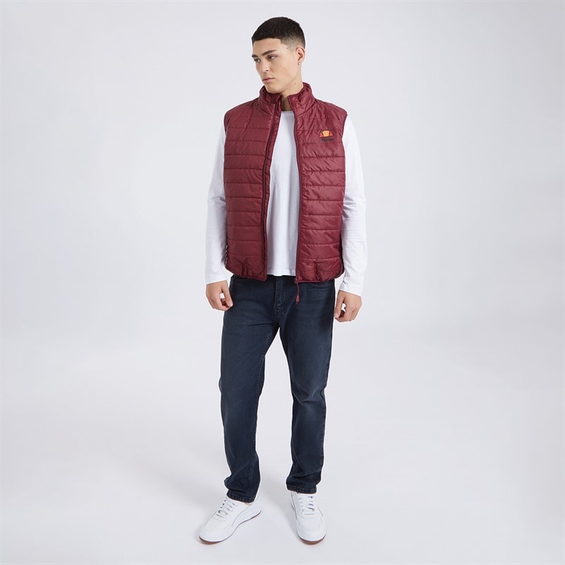 Mens Portina Gilet Burgundy - Image 4