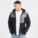 Mens Drago Hooded Fleece Jacket Black