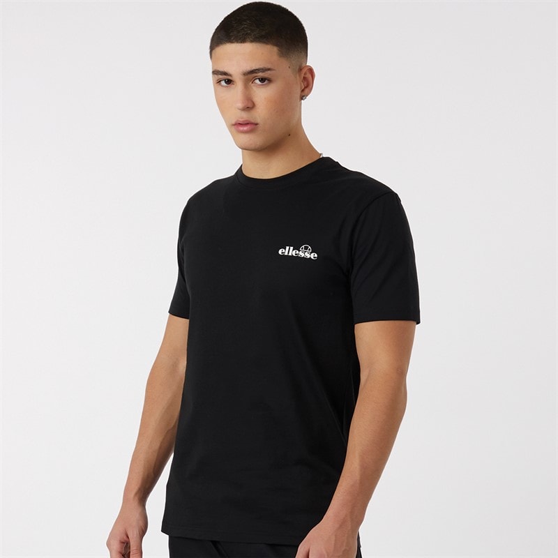 Mens Retanna Back Logo T-Shirt Black - Image 2