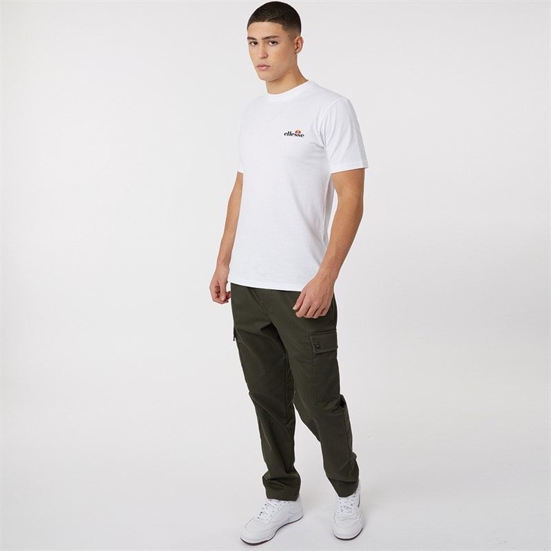 Mens Benzina Heritage Back Logo T-Shirt White - Image 3