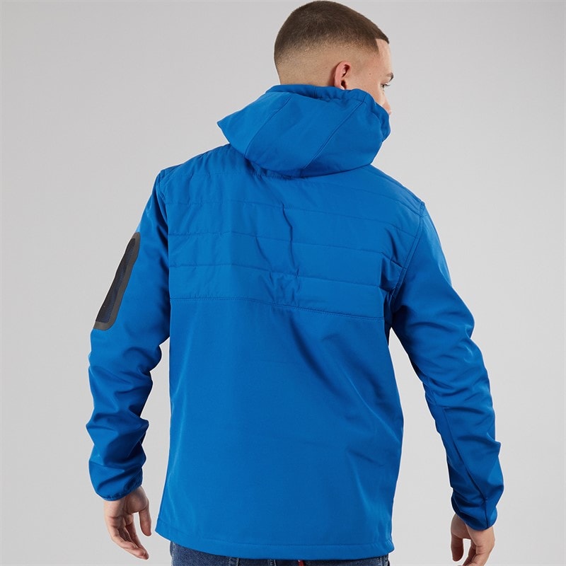 Mens Angiolo Hybrid Half Zip Jacket Blue - Image 2