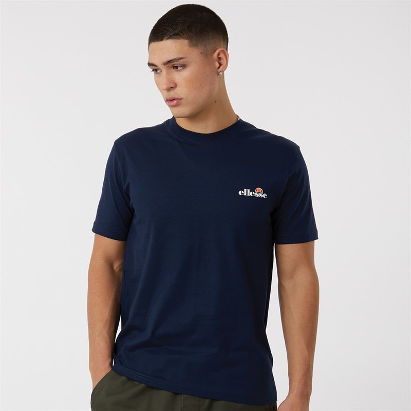 Mens Benzina Heritage Back Logo T-Shirt Navy - Image 2