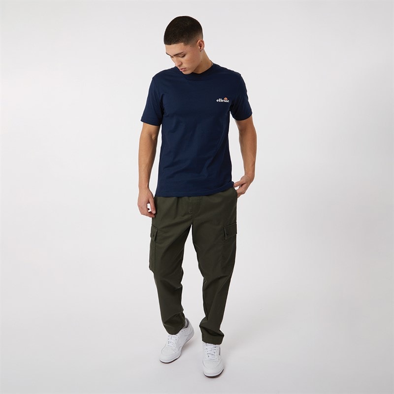 Mens Benzina Heritage Back Logo T-Shirt Navy - Image 3