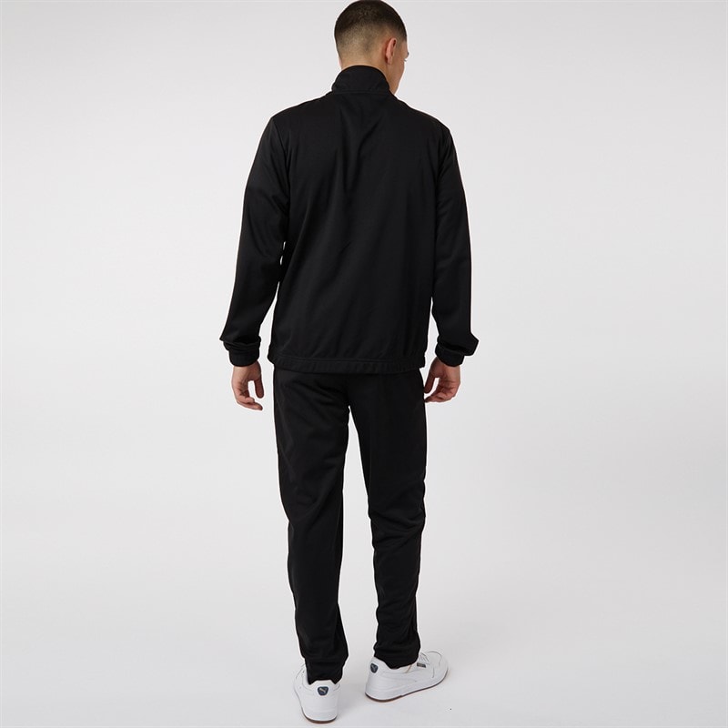 Mens Ferrari Poly Tracksuit Black - Image 2