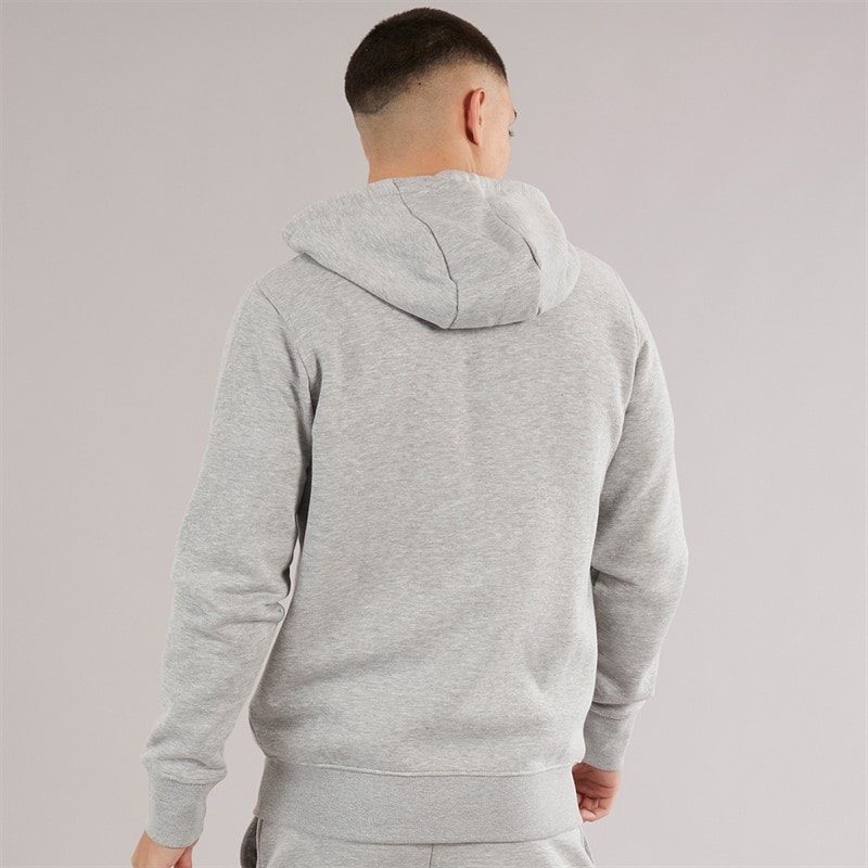 Mens Klemerio Full Zip Hoodie Light Grey Marl - Image 2