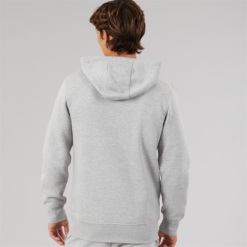 Mens Giffone Hoodie Light Grey Marl - Image 2