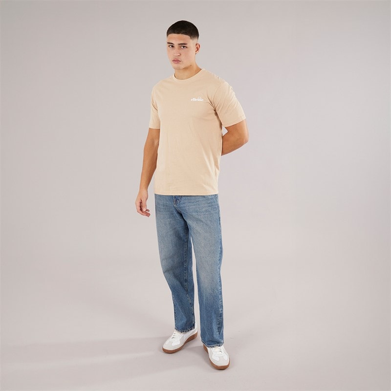 Mens Retanna Back Logo T-Shirt Natural - Image 4