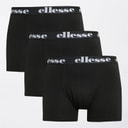 Mens Three Pack Boxer Trunks Black