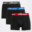 Mens Three Pack Boxer Trunks Blue/Red/Khaki