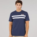 Mens Squalius Retro Stripe T-Shirt Navy