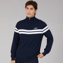Mens Dison 1/2 Zip Knitted Jumper Navy