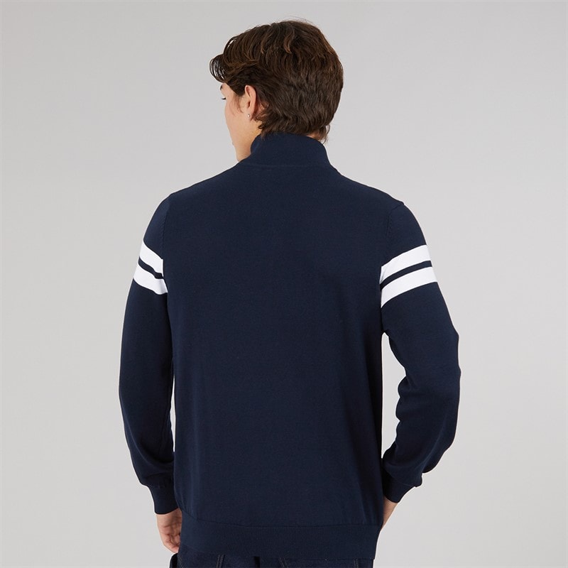 Mens Dison 1/2 Zip Knitted Jumper Navy - Image 2