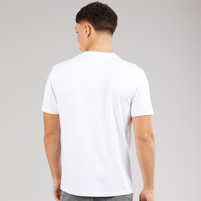 Mens Squalius Retro Stripe T-Shirt White - Image 2