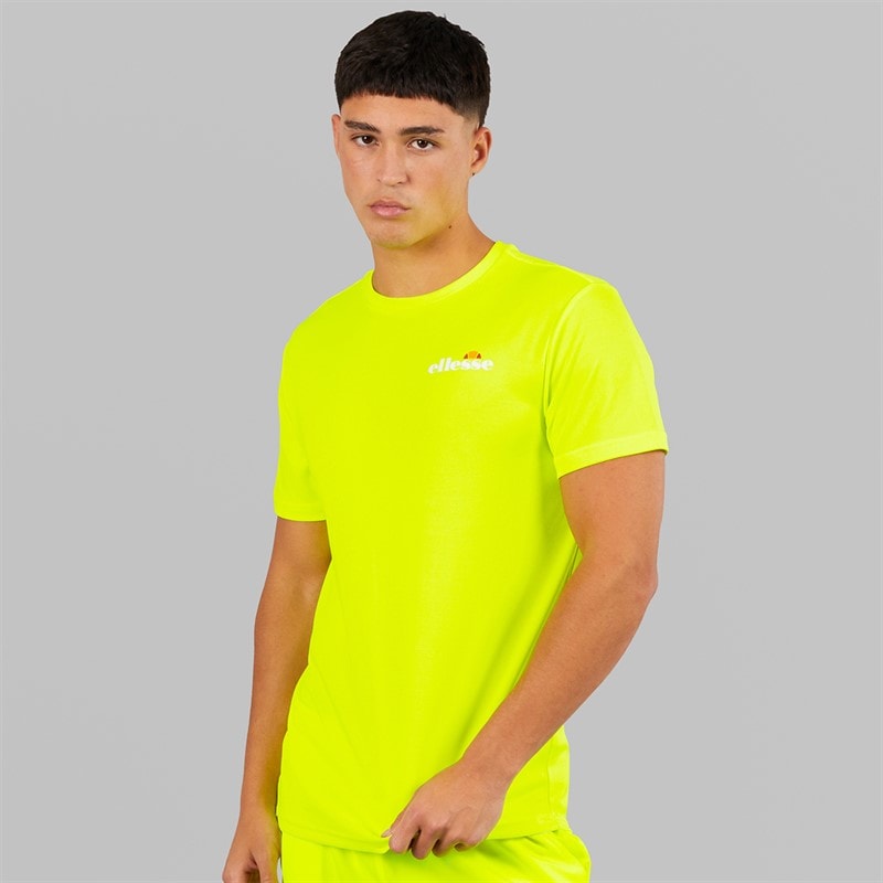 Mens Elpidio 2 Running Top Neon Yellow - Image 1