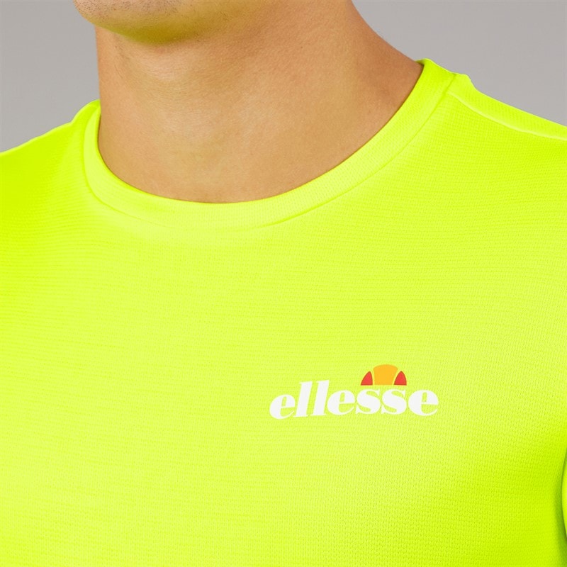 Mens Elpidio 2 Running Top Neon Yellow - Image 3