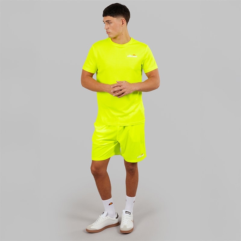 Mens Elpidio 2 Running Top Neon Yellow - Image 4