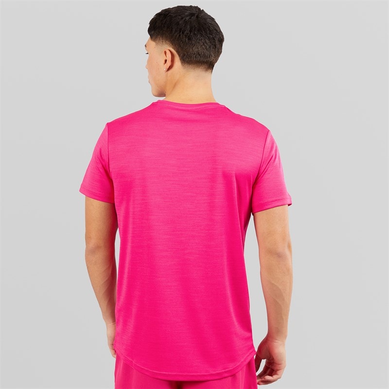 Mens Elpidio 2 Running Top Hot Pink - Image 2